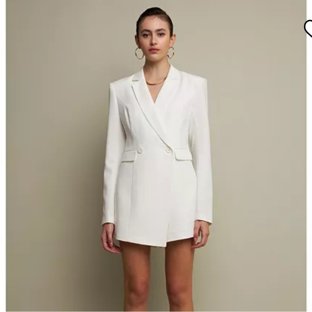 Endless Rose Romper Blazer White Medium!